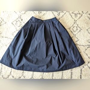 Poplin midi circle skirt